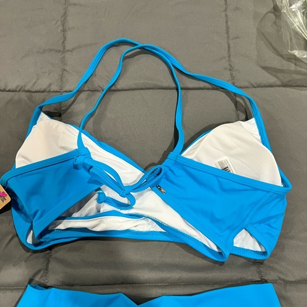NWT VS Victoria Secret‎ blue bikini swim suit L XXL - Picture 10 of 12